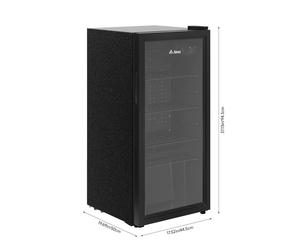 99L/109L Glass Door Refrigerator with Interior Light
