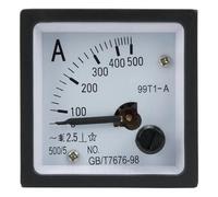 99T1-A Current Transformer Type 48 * 48mm Pointer Ammeter Analog Ampere AMP Meter 99T1 10A 30A 50A 100A 150A 200A 250A 1Pcs(500A)