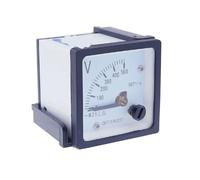 99T1-V Square 48 * 48mm 250V/300V/450V/500V/600V/750V/1000V Volt Pointer Meter AC Analog Voltmeter 1Pcs(500V)