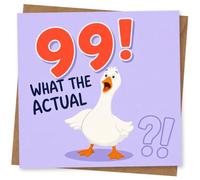 99th Birthday Card for Her or Him, Funny Design