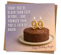 99th Birthday Card for Mum, Funny Cake Design