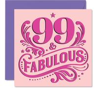 99th Birthday Cards for Women, Fabulous
