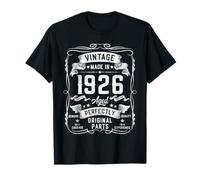 99th Birthday Gifts for Men 99yr 99 Years Old Vintage 1926 T-Shirt