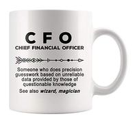 99WakeUp CFO Mug Chief Financial Officers Coffee Joke Gag Cup - Definition Meaning World Best Boss CEO Assistant Funny Gift