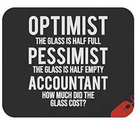 99WakeUp Novelty Accounting Mousepad - Cost Accountant Glass Mousemat 9.2 Inch Mouse Mats T-Shirt Gag