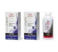 (9 9 Dev (Vol. 20) 3.6oz) Wella 10A Palest Ash Blonde Color Charm Permanent Liquid Haircolor