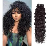 9A Natural Black Curly Human Hair Extension 1Bundle