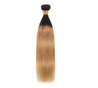 9A Straight Single Bundles Human Hair, Unprocessed Virgin Hair Weave (100 g) Easy Installation and Removal(#1b-27,24 inch)