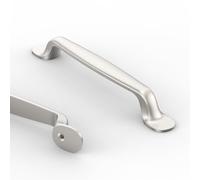 9BUILD 10 Pack Brushed Nickel Kitchen Cabinet Handles 128MM Hole Centers Kitchen Cupboard Handles Zinc Alloy EU0053