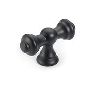9BUILD 10 Pack Matte Black Drawer Knobs Cabinet Knobs T Bar Cupboard Knobs Kitchen Door Knobs Zinc Alloy Dresser Knobs Single Hole Cupboard Handles Wardrobe Knobs UK0036