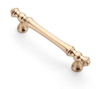 9BUILD EU0040 Pack of 6 Cabinet Handles Gold Hole Spacing 96 mm Handles for Kitchen Cabinets Zinc Alloy Furniture Handles Kitchen Cabinet Door Handles