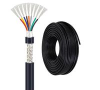 9C 16-28AWG UL2464 Shielded Cable, Flexible Wire Tinned Copper, PVC Jacket, Multi-Conductor Wire For Low Voltage Power, Signal, And Data Transmission, 32/65/100 Ft(100ft,24awg)