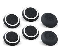 9CDeer Performance Joystick Analog Stick Thumb Grips Set of 6 Compatible with PS5, PS4, Xbox Series X/S Xbox One, Switch Pro Controller Black & white