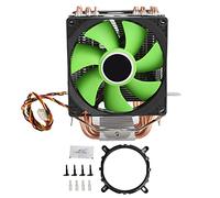 9cm CPU Cooler 3PIN Double Fan Radiator Heatsink for LGA775 1155 1156 1366 AM2 AM2plus AM3 Overclocking Silent Systems