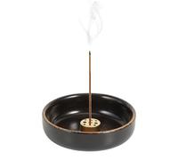 9cm Incense Holder, Natural Ceramic Incense Holder for Sticks with 9 Incense Holes, Burner for Palo Santo Sticks Handmade Palo Santo Wood Joss Sticks Candle, Ideal for Meditation Yoga Enthusiasts