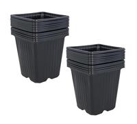 9cm Square Plant Flowers Seeds Seedling Plastic Pots Trays Containers 24pc