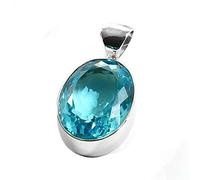9ct Amethyst Stone Pendant - Katela Silver - Original & GSI Certified - AAA Quality Astrological Gemstones - Crystal - Amethyst Lock - Silver Plated - Amethyst