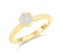 9ct Diamond Cluster Ring, 1/4ct - D92105-K