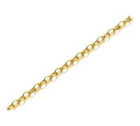 9ct Gold 1mm Wide Diamond Cut Oval Solid Belcher Chain - 22in - R9348