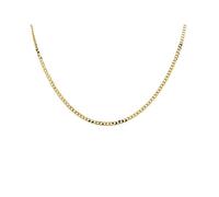 9ct Gold 2.8mm Wide Diamond Cut Solid Curb Chain - 16in - R9005