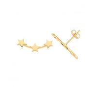 9ct Gold 3 Star Stud Earrings ES1661 - Timeless Design | Acotis