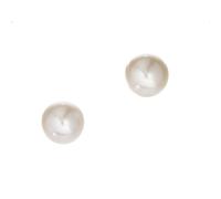 9ct Gold Cultured Freshwater Pearl 8mm Button Stud Earrings