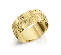 9ct Gold Diamond Cut Wedding Ring - 8mm - R1607-N