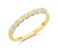 9ct Gold Diamond Half Eternity Ring - 30pts - D80131-L
