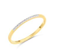 9ct Gold Diamond Half Eternity/Wedding Ring - 4.5pts - R3264-K