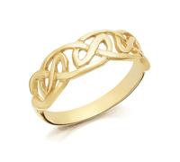 9ct Gold Gentleman's Celtic Ring- size N - Z51191