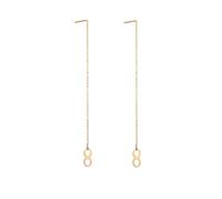 9ct Gold Infinity Pull Through Earrings