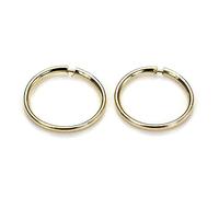 9ct Gold Lightweight Plain 10mm Hoop Sleeper Earring Hoops