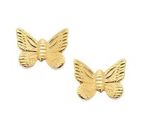 9ct Gold Mini Butterfly Stud Earrings - 6mm - G0117