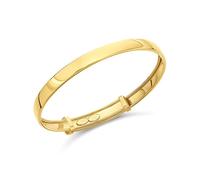 9ct Gold Plain Expanding Baby Bangle - G8441
