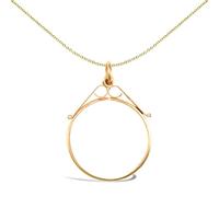 9ct Gold Scroll Top 10th Oz Kruger Brittania Coin Mount Pendant - JSP020-T Jewelco London Gold One Size