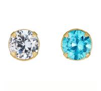 9ct Gold Set Of 2 Andralok Nose Studs