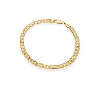 9ct Gold Solid Flat Diamond Cut Curb Chain Gold