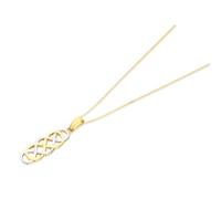 9ct Gold Two Colour Celtic Necklace - R8765