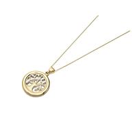 9ct Gold Two Colour Tree Necklace - R8734
