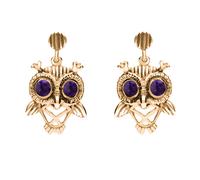 9ct Rose Gold Blue John Owl Stud Earrings WDF-351