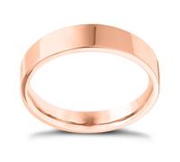 9ct Rose Gold Extra Heavy Flat Court 8mm Ring
