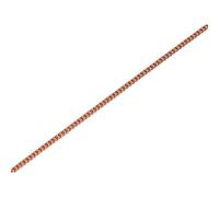 9ct Rose Gold Fine Solid Curb Chain - 20in - R9627