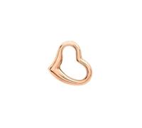 9ct Rose Gold Open Love Heart Cut Out Slider Pendant Hallmarked 375 Romantic Charm
