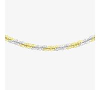 9ct Two Colour Gold Fine 18 Inch Twisted Chain 2.15.8684