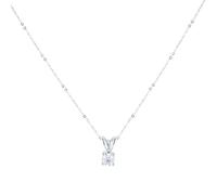 9ct White Gold 0.25cttw Diamond Solitaire Pendant