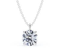 9ct White Gold 1.50cttw Brilliant Cut Lab Grown Diamond Solitaire Pendant