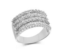 9ct White Gold 1 Carat Diamond Band Ring - D6831-R
