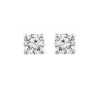9ct White Gold 1ct Diamond Solitaire La Pousette Earrings