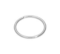 9ct White Gold 24Ga Plain 6mm Nose Ring