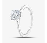 9ct White Gold Certified Lab Grown 1.00ct Brilliant Cut Diamond Solitaire Ring LGR21614-100 P (WG)